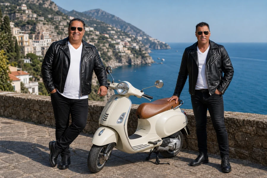 Salvatore e Rosario – italienisches Vespa-Fotoshooting